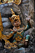 Yangon Myanmar. Shwedagon Pagoda (the Golden Stupa). Details of the southern stairway. 